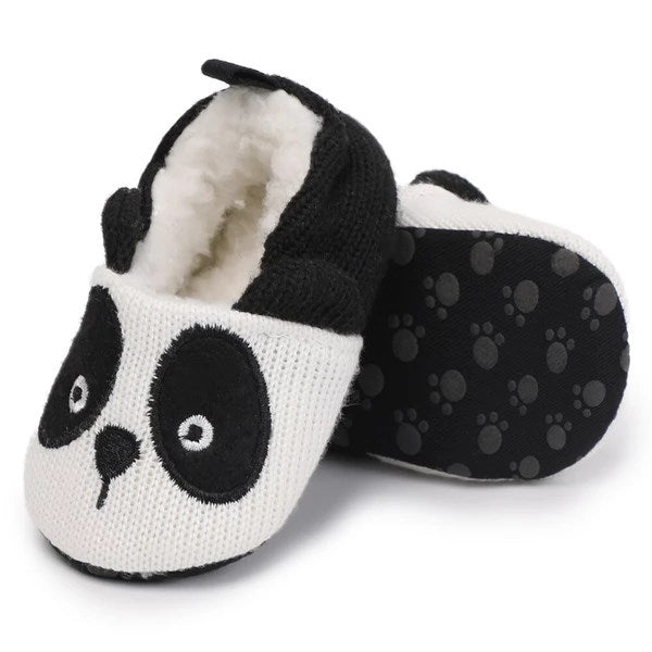 Chausson Laine Tricoter Bebe Panda