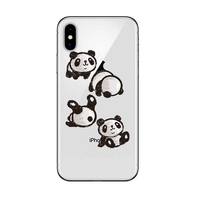 Coque iPhone 6S Transparente Panda Petit Panda