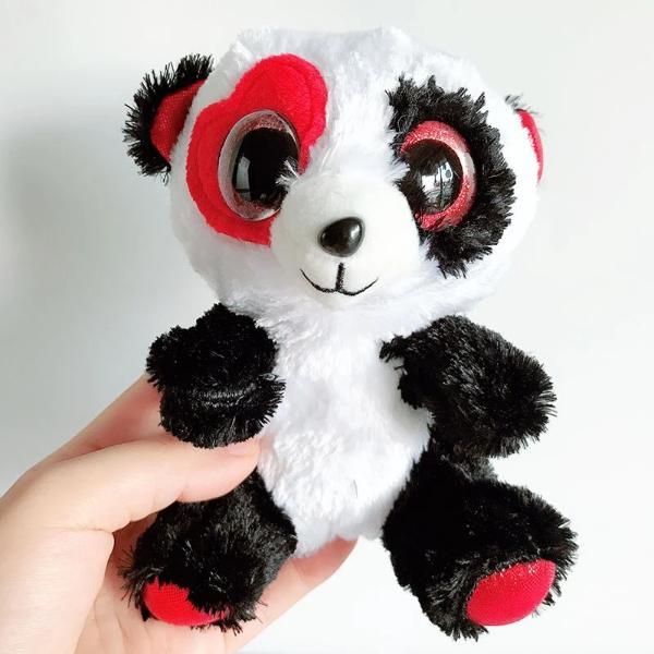 Peluche Panda Coeur Gros Yeux Petit Panda