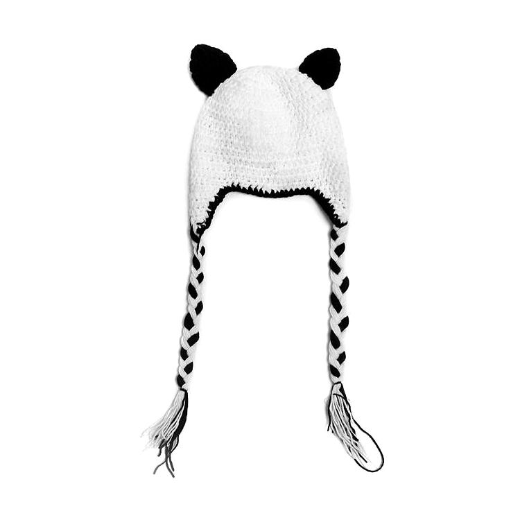 Bonnet Panda au Crochet Petit Panda