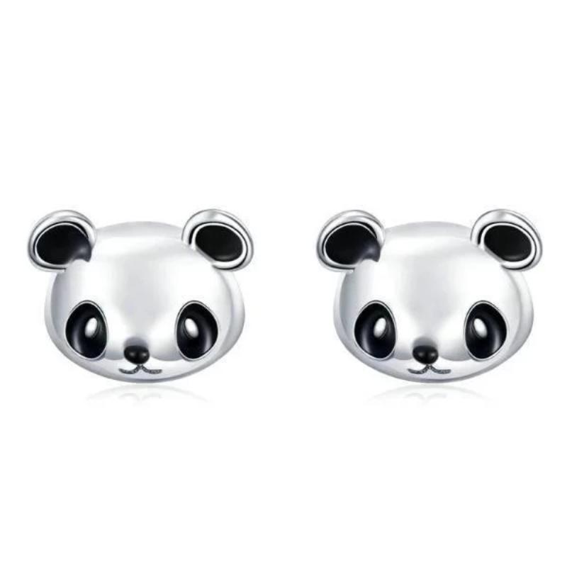 Bijoux Panda <br> Boucles d'Oreilles Argent