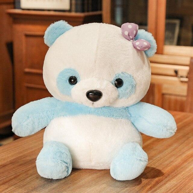 Doudou Panda Bleu Petit Panda
