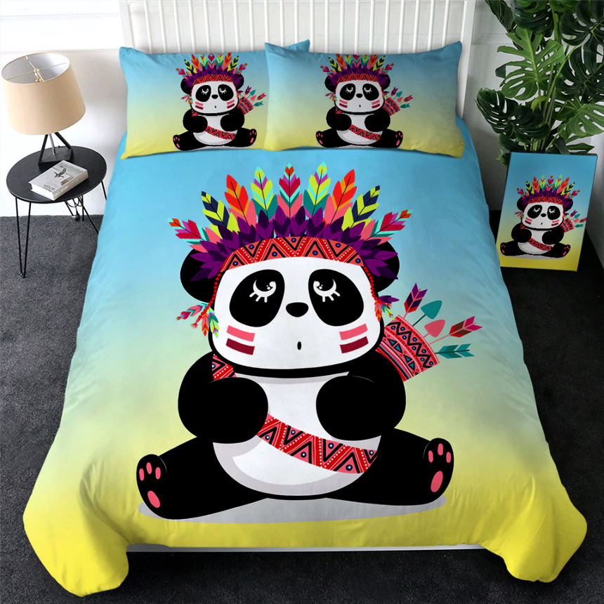 Housse de Couette Imprimé Panda Petit Panda