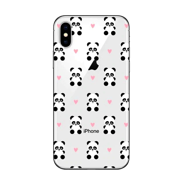 iPhone 11 Coque Transparente Petit Panda