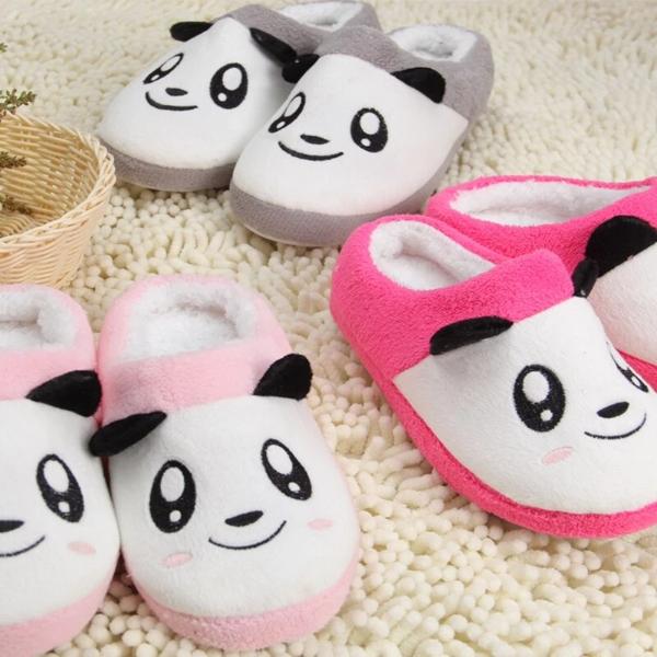 Chausson Panda , - Femme - , Sourire Kawaii