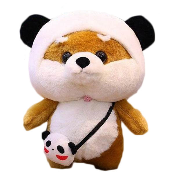 Peluche Chien Déguisé Panda Petit Panda