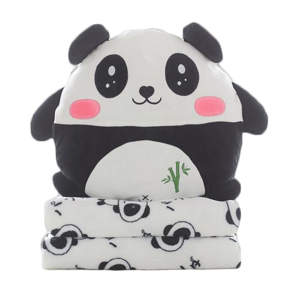 Plaid Coussin Panda