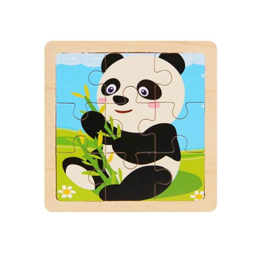 Puzzle Bébé Bois Petit Panda