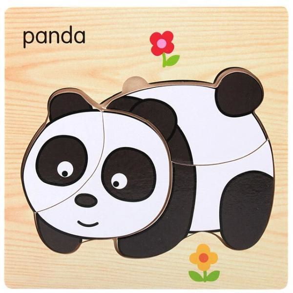 Puzzle Bois Panda Petit Panda