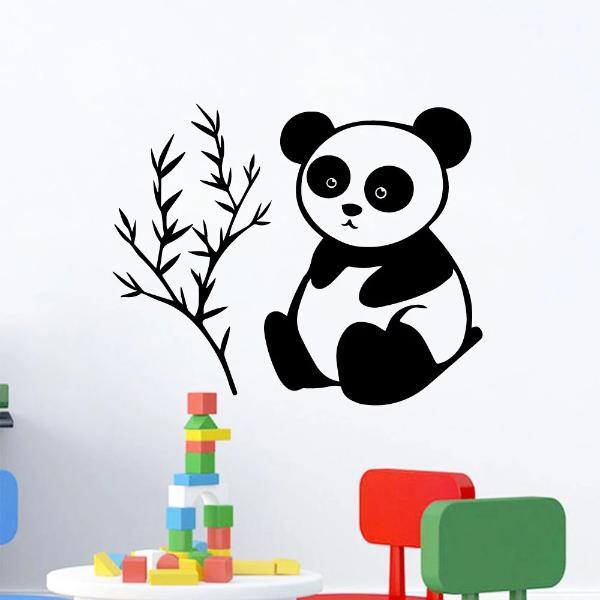 Stickers Chambre Bébé Panda Branche Petit Panda
