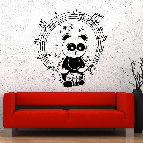 Stickers Panda Musique Petit Panda