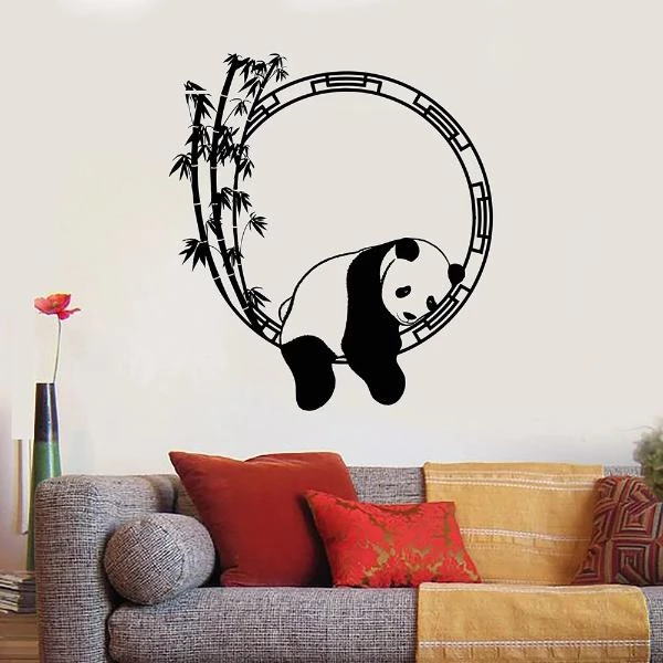 Stickers Panda qui Dort Cute Petit Panda