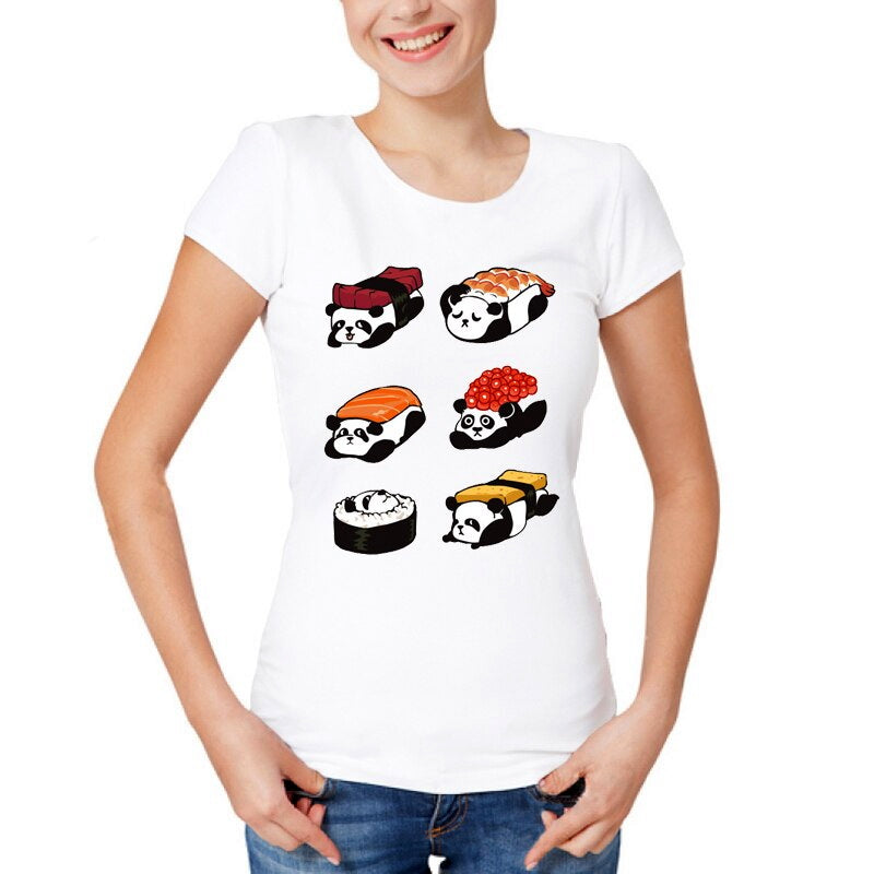 T-Shirt Panda Femme Sushi Petit Panda