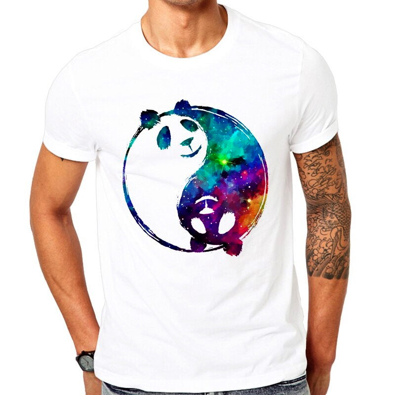 T-Shirt Panda Homme Yin Yang Petit Panda