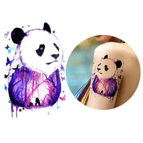 Tatouage Panda Femme