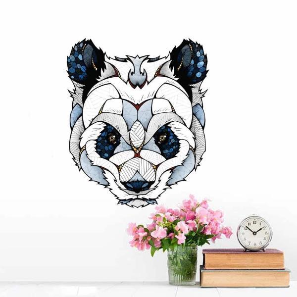 Tête Ours Origami Stickers Petit Panda